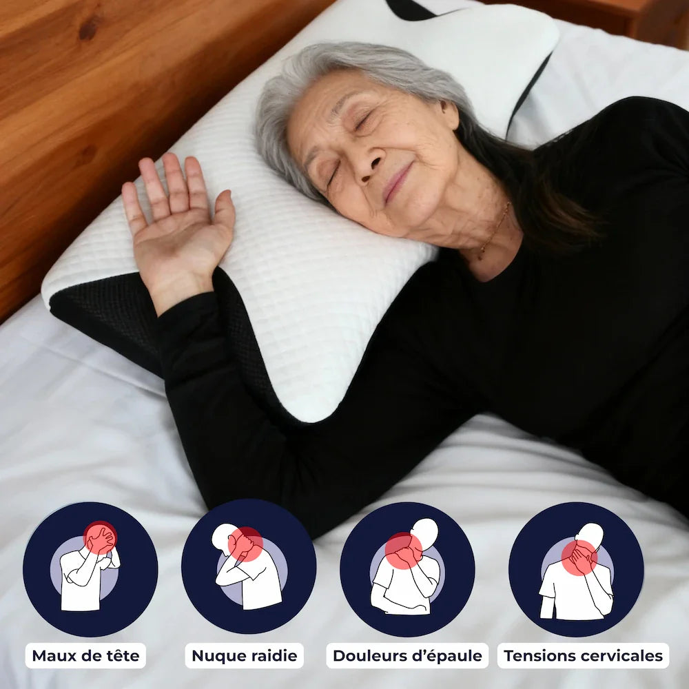 Oreiller Cervical Noctelle™ – Dormez sans douleurs