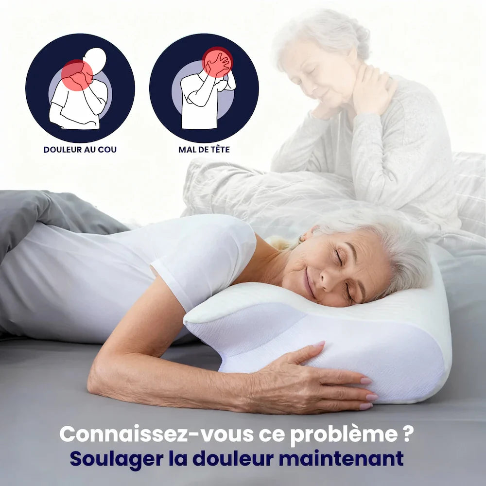 Oreiller Cervical Noctelle™ – Dormez sans douleurs