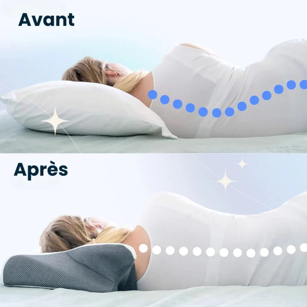 Oreiller Cervical Noctelle™ – Dormez sans douleurs